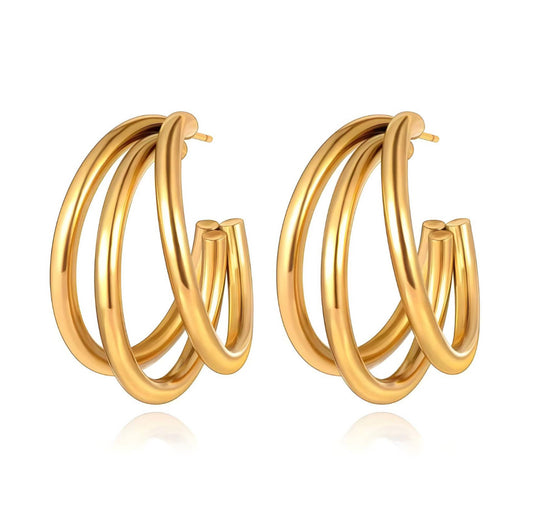 "Golden Embrace" Earrings