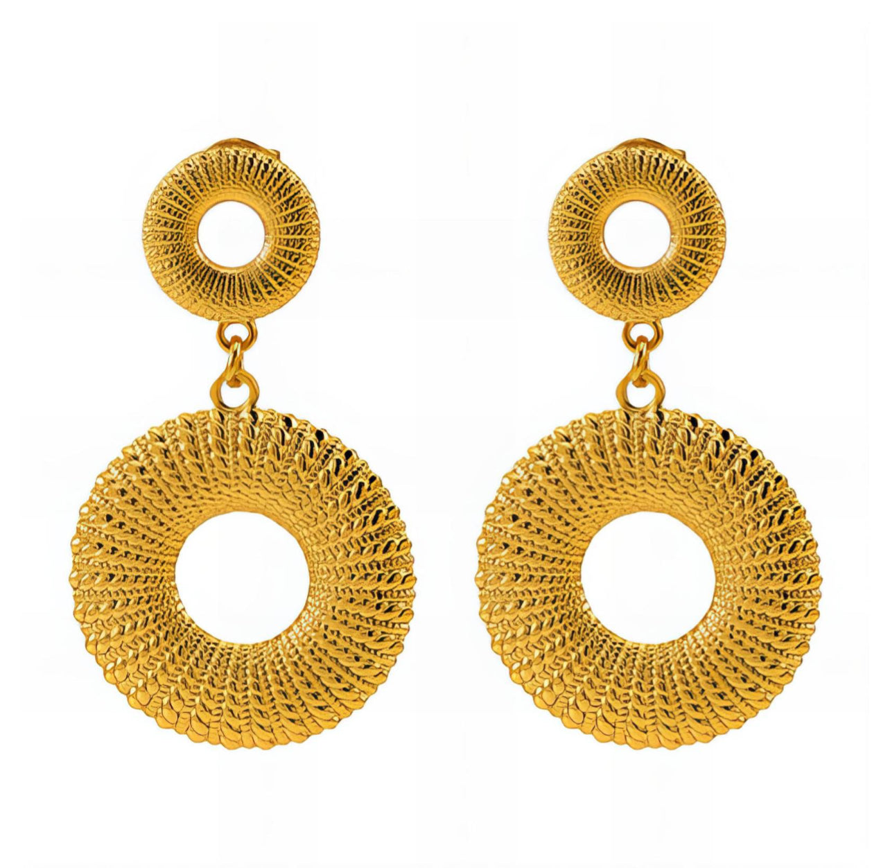 "Flower Power" Gold Earrings