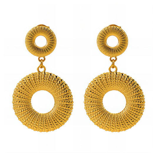"Flower Power" Gold Earrings