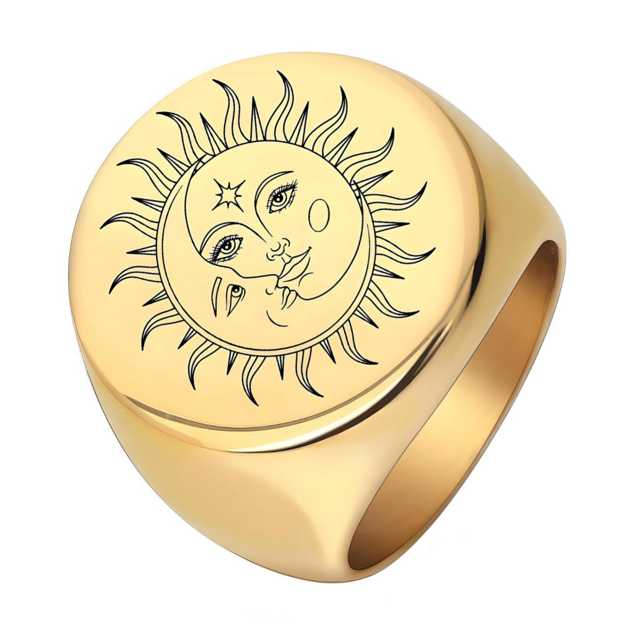 "You Are My Sun & Moon" Ring