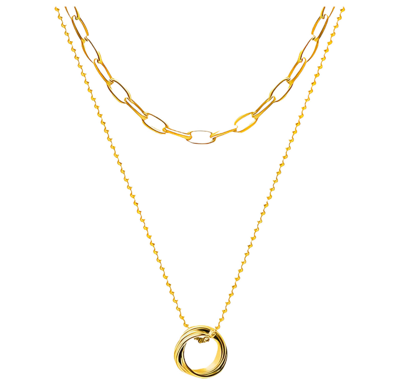 "Swirl Your Chain" Gold Necklace