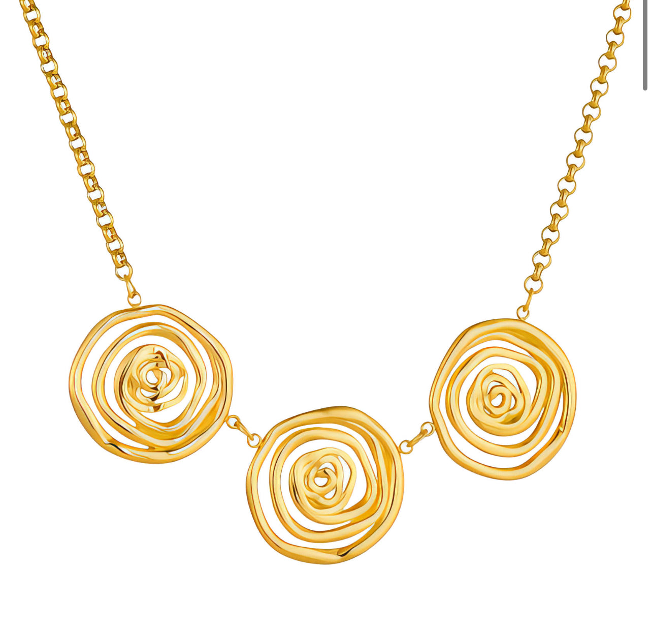 "Swirls & Sun Twirls" Necklace